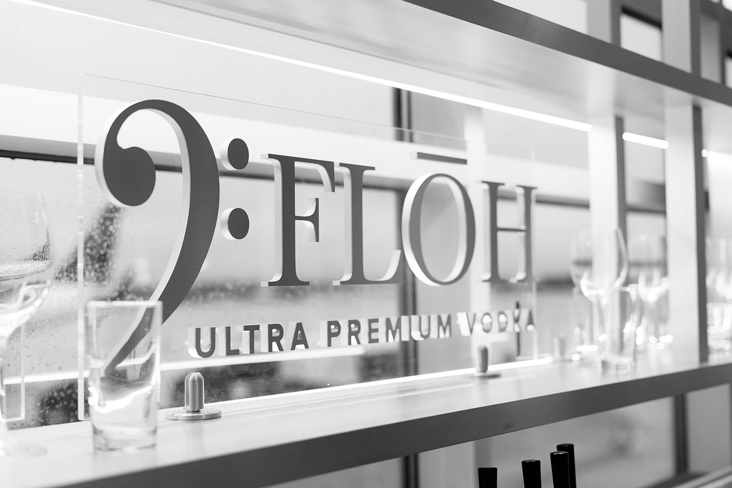 FLOH Ultra Premium Vodka sign