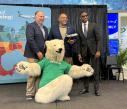 Mayor Bibb with Frontier and mascot