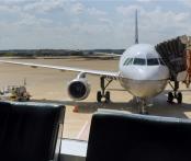 airplane at gate