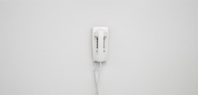 courtesy phone on the wall