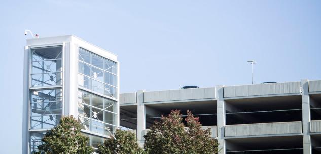 CLE Parking Garage exterior