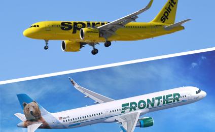 Frontier plane and Spirit plane