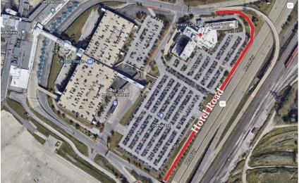 Hotel Road Closure Map