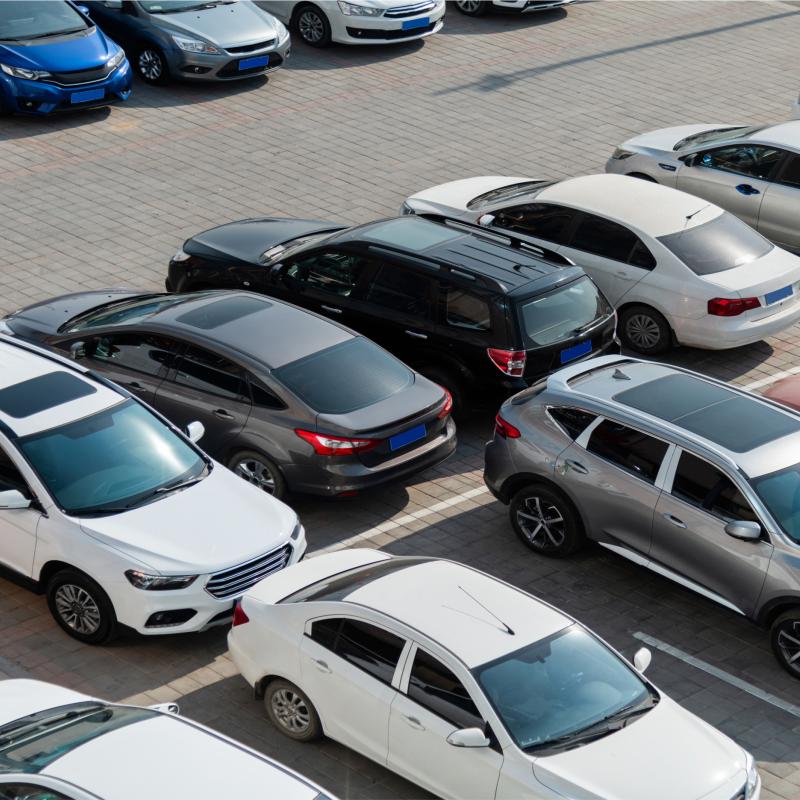 cars parked
