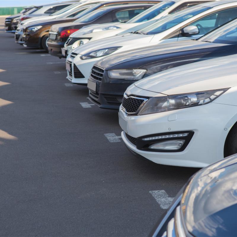 cars parked