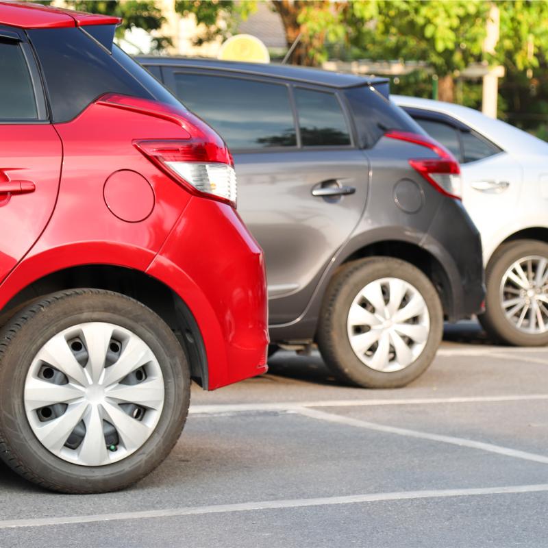 cars parked
